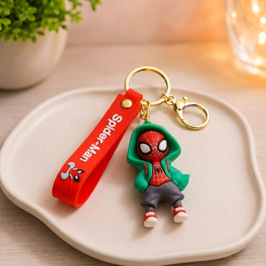 Spider-Man Keychain Green