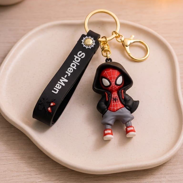 Spider-Man Keychain Black