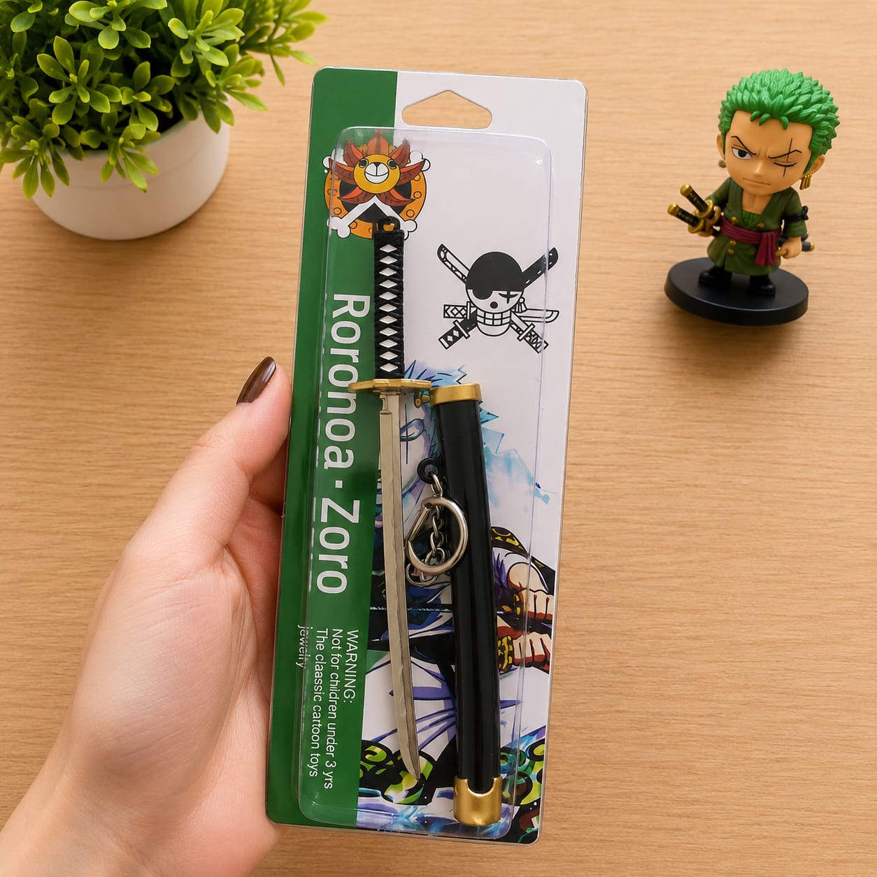 Zoro's katana (pop up keychain),Black