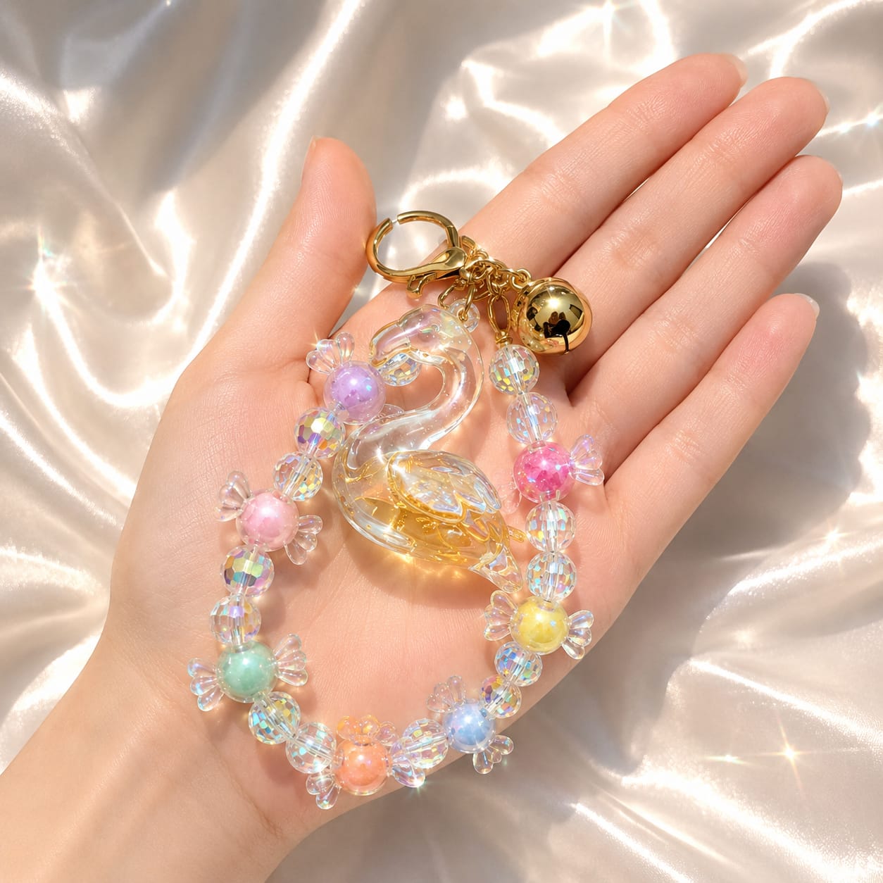 Yellow Swan Candy Phone Charm