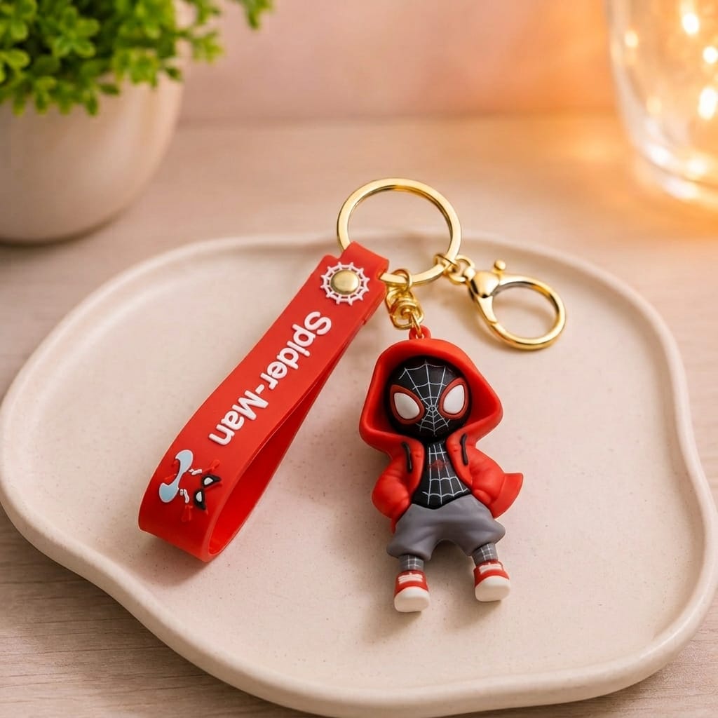 Spider-Man Keychain Red
