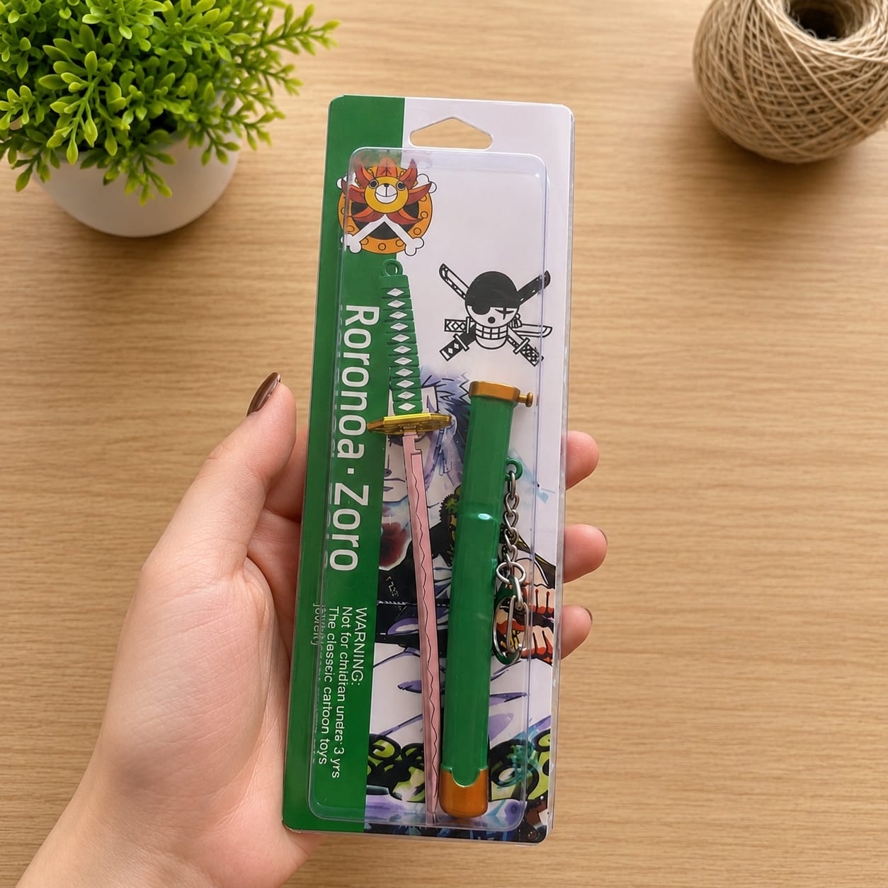 Zoro's katana (pop up keychain),green