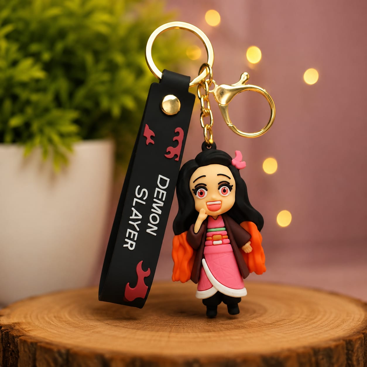 Nezuko Keychain (Smiling Version)