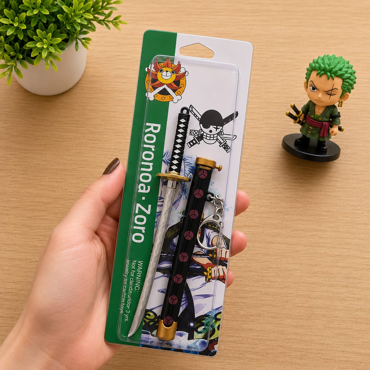 Zoro's katana (pop up keychain),black pink