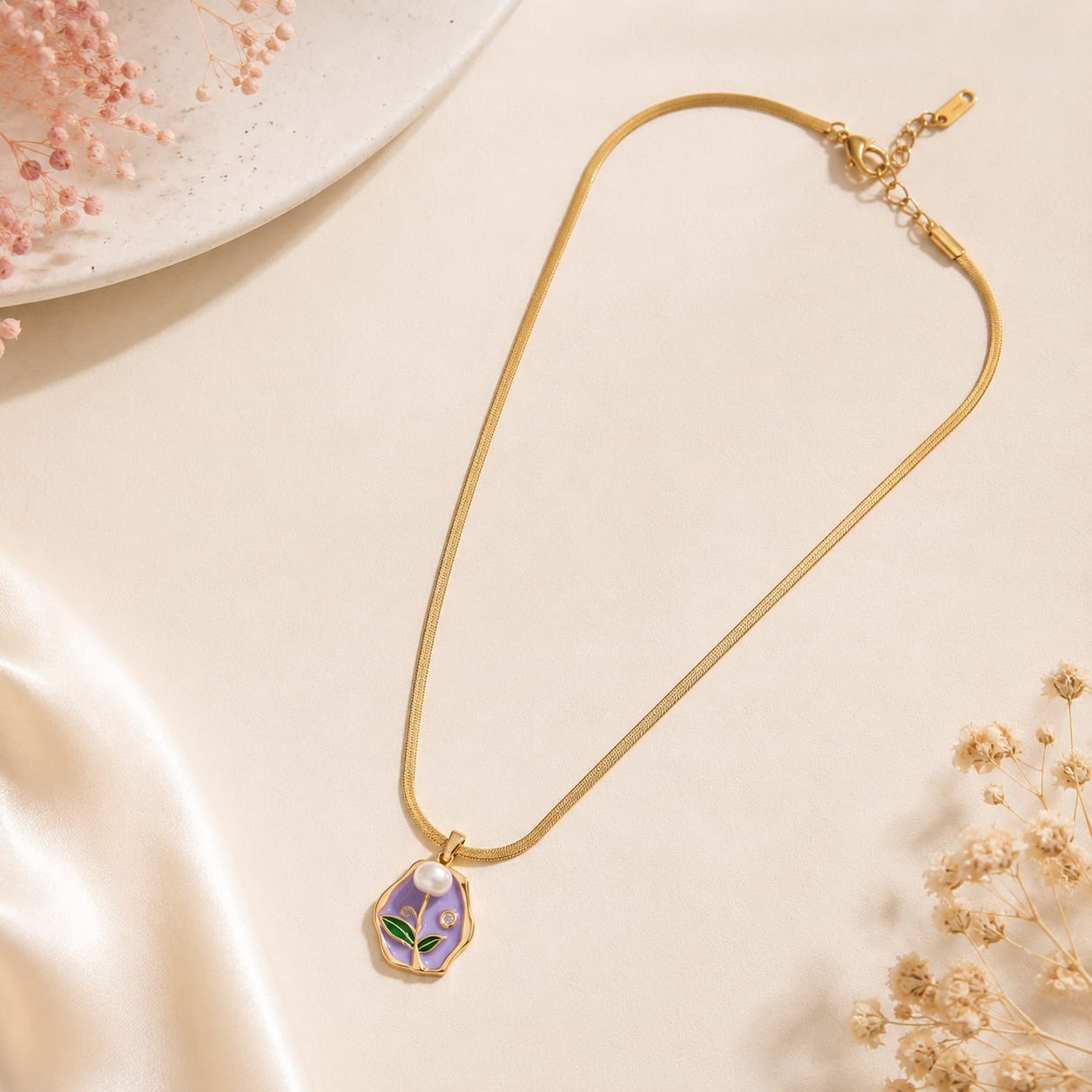Purple Handmade Necklace