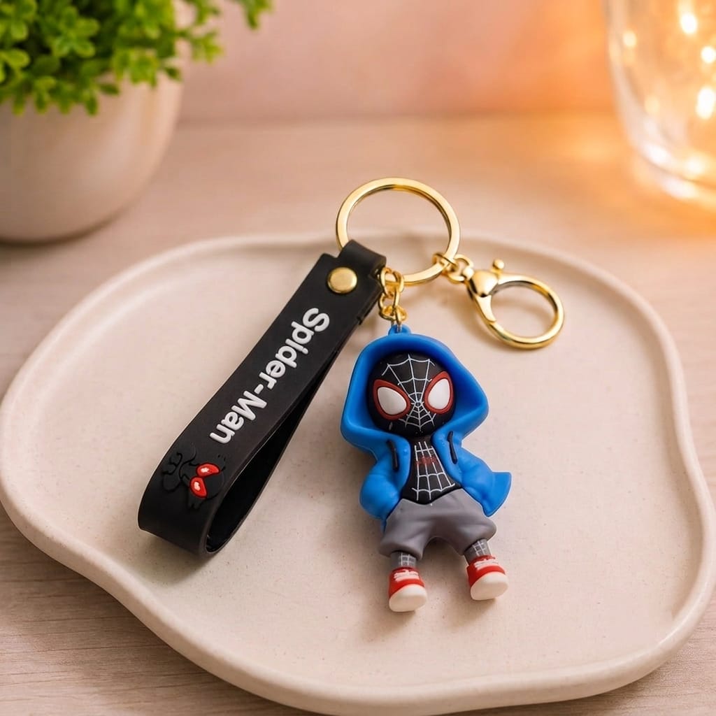 Spider-Man Keychain Blue